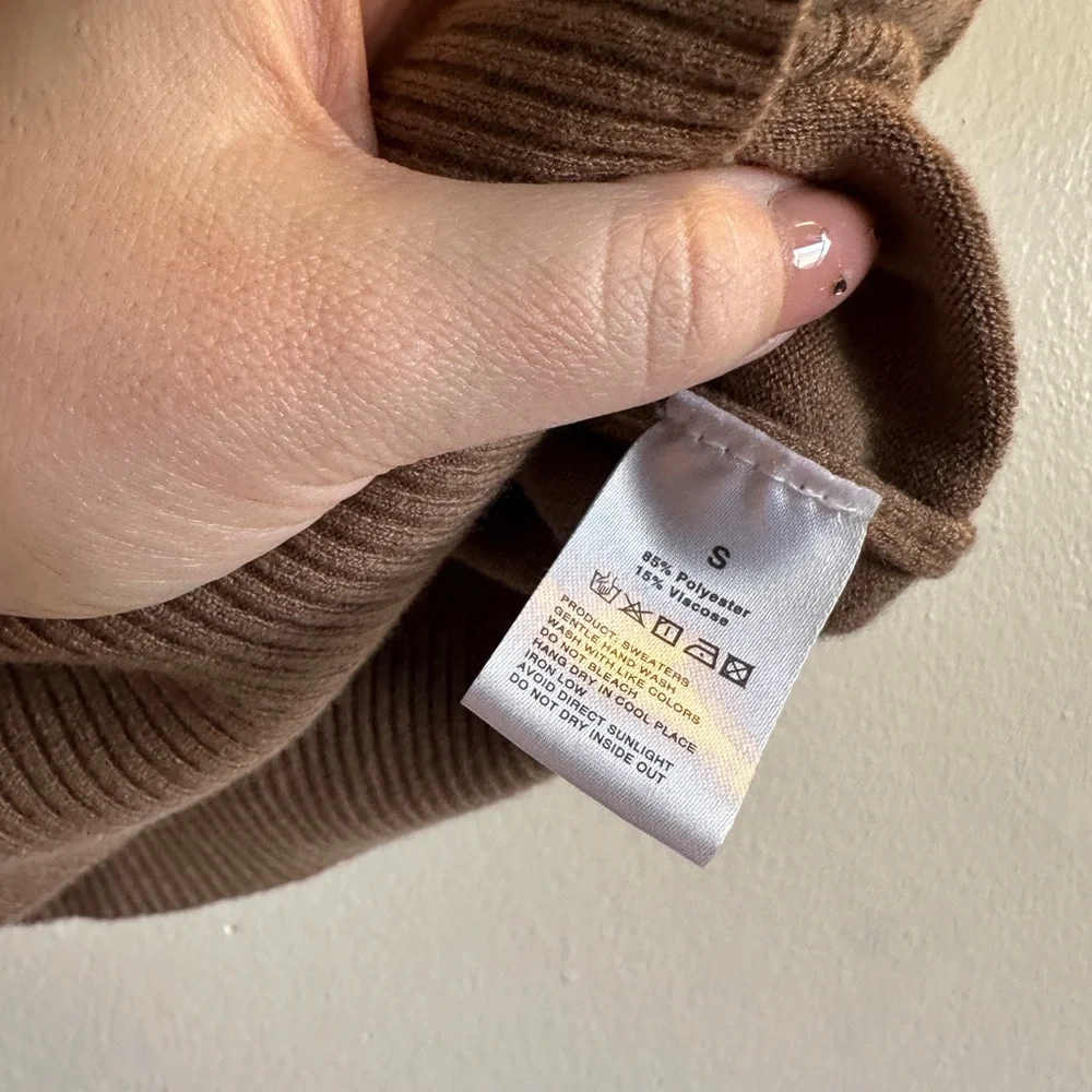 Sangtree Brown Short Sleeve Sweater - Picture 5 of 6